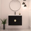 Meuble-lavabo mural de 28 po avec lavabo, pour petite salle de bain (emballage KD)