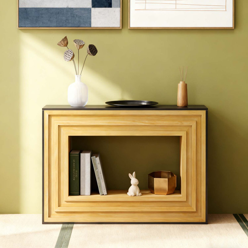 Console moderne à contraste moderne, parfaite pour une décoration intérieure élégante et fonctionnelle
