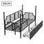 Metal Storage Bed Frame 90 x 200 cm-941655950