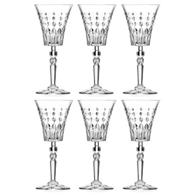 Goblet - Verres à pied - Ensemble de 6 verres à pied - 7 oz. Magnifiquement conçu