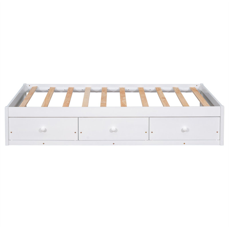 Lit simple pour enfant Darla, Blanc