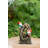 8.3X4.7X13.8" Decorative Woodland Gnome Water Fountain With LED Light