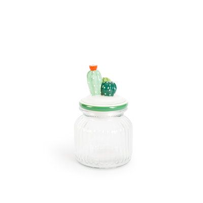Cactus Glass Jar