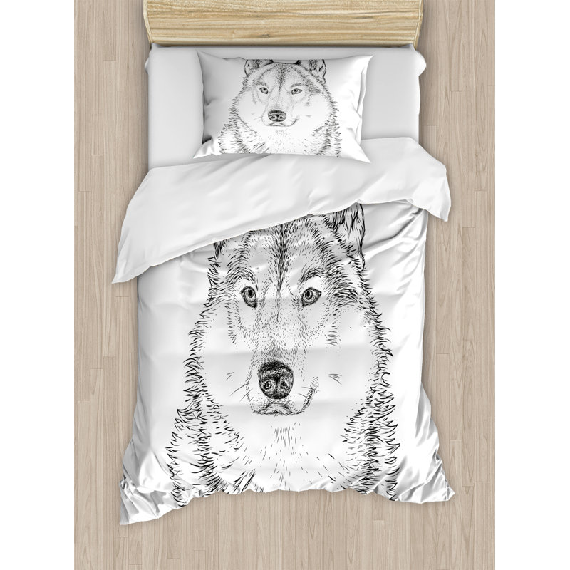 Modern & Contemporary Duvet Cover, Twin Duvet Cover + 1 Standard Sham