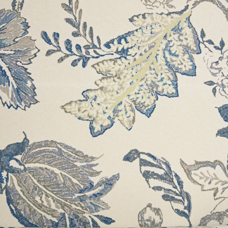 Fauteuil Jaqueze, Mélange de lin performance crème et bleu