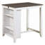 Ensemble de 3 tables à hauteur de comptoir avec tablettes USB-115299824-115299823