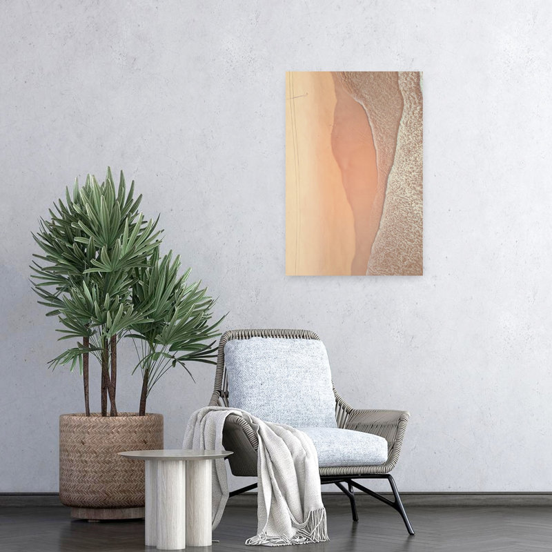 «From Above 4», art côtier abstrait, H 24 po x l 16 po