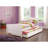 Stylish Twin Bed With Trundle, White-1746365532