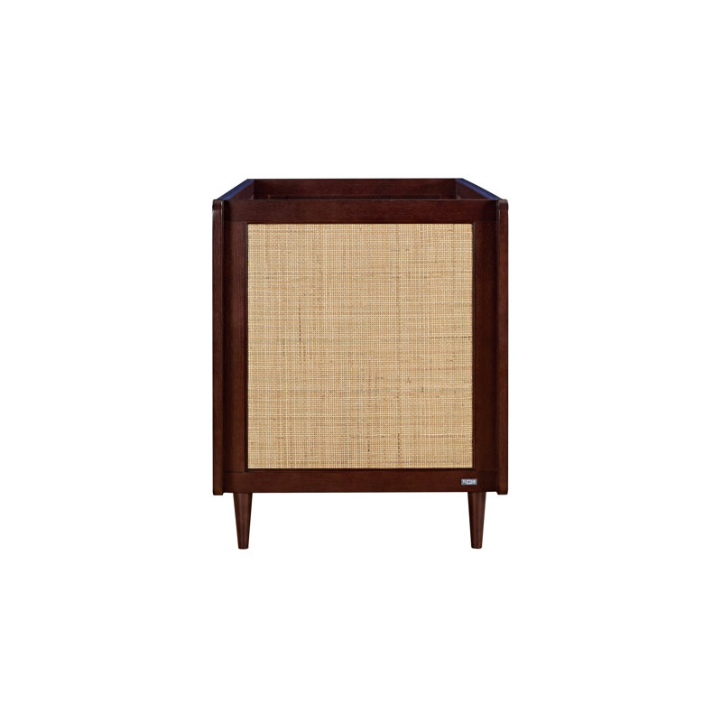 Tutti Bambini Japandi Cot Bed Warm Walnut