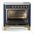 Majestic III Series 36 Inch Induction Range with 6 Induction Elements in Mightnight Blue (Brass Trim)-124828873-124828848