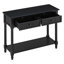 Console Daisy Series avec deux tiroirs et une tablette inférieure, conception traditionnelle pour une décoration polyvalente-271235531