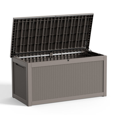 67.76"W 260 Gallon Water Resistant Resin Lockable Deck Box by MINDYES