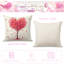 Coussins décoratifs Happy Valentines Day, ensemble de 4 housses pour coussins décoratifs pour la Saint-Valentin Love You More Valentines