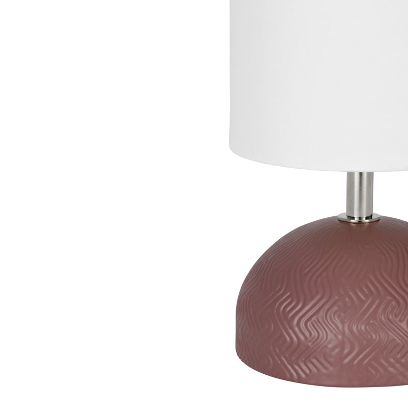 Ceramic Standard Table Lamp, Pink, 19.5cm H 12cm W 12cm D