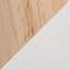 Banc en bois naturel et tissu crème