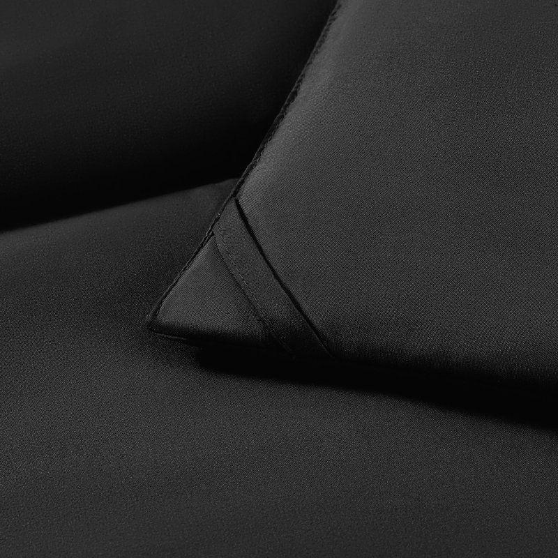 Breathable All-Season Faux Down Comforter, Lit simple, Noir
