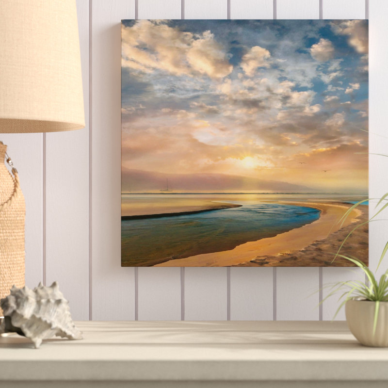 " Changing Tides " by Mike Calascibetta, 36" H x 36" W x 1.5" D, Wrapped Canvas