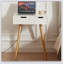 Table de coiffeuse compacte à miroir avec 2 tiroirs et éclairage DEL pour la chambre à coucher et le vestiaire
