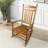 Adult Balcony Porch Rocking Furnishings, Solid Hardwood Built, Comfortable Wide Seat & , Slatted Back, Simple Assembly Procedure, 280Lbs Load Capacity, Oak Chair In Wood, Finish, And Armrest For-2087872052