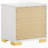 White 2-Drawer Nightstand
