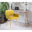 Chaise de bureau en velours-243262748-263593706