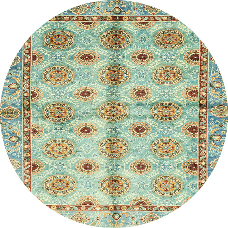 Tapis abstrait moderne 3201, Rond 5 pi