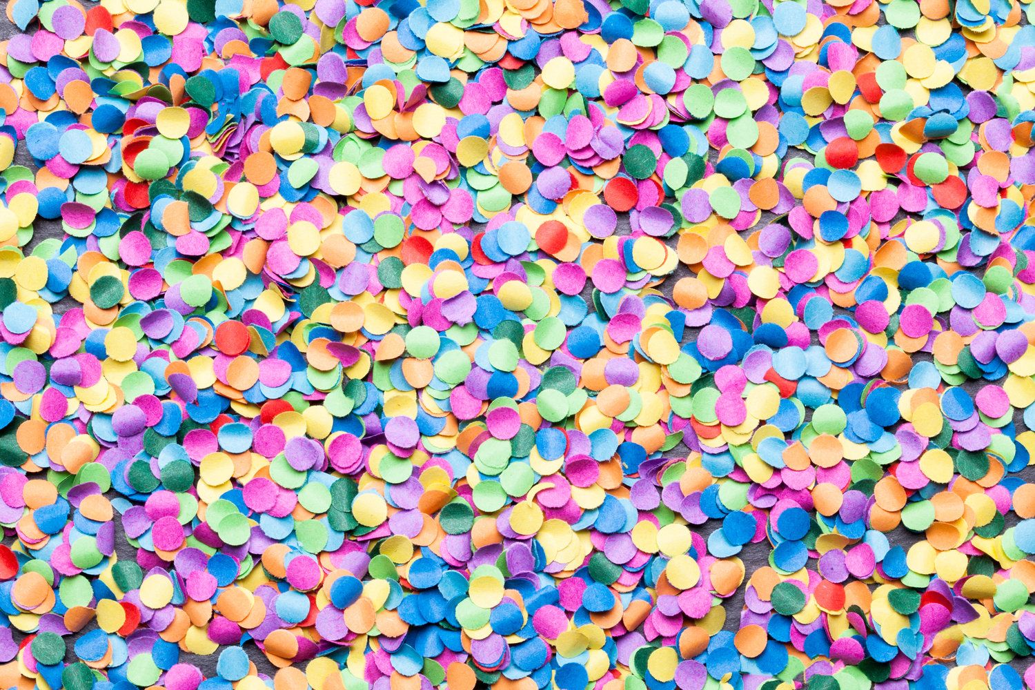 Ebern Designs Confetti Background by Pixelliebe - Wrapped Canvas ...