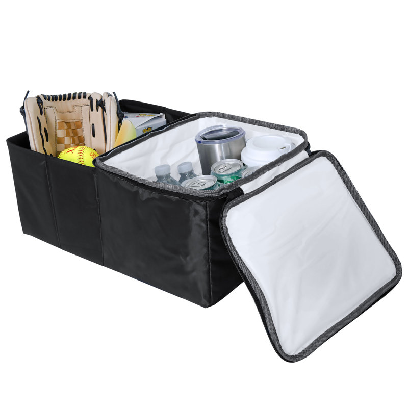 Dual Purpose Trunk Organizer With Cooler