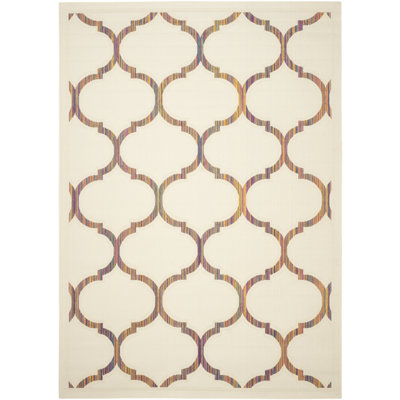 Havana Natural Performance Geometric Rug