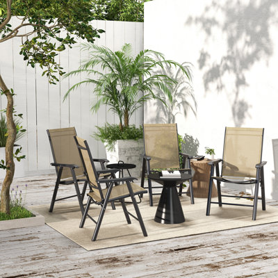 Texteline Fabric Patio Folding Chair Folding Chair Set