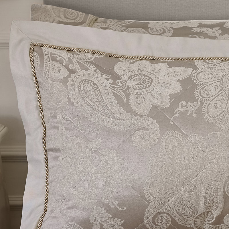 Opulent Jacquard Quilted Pillow sham Pair
