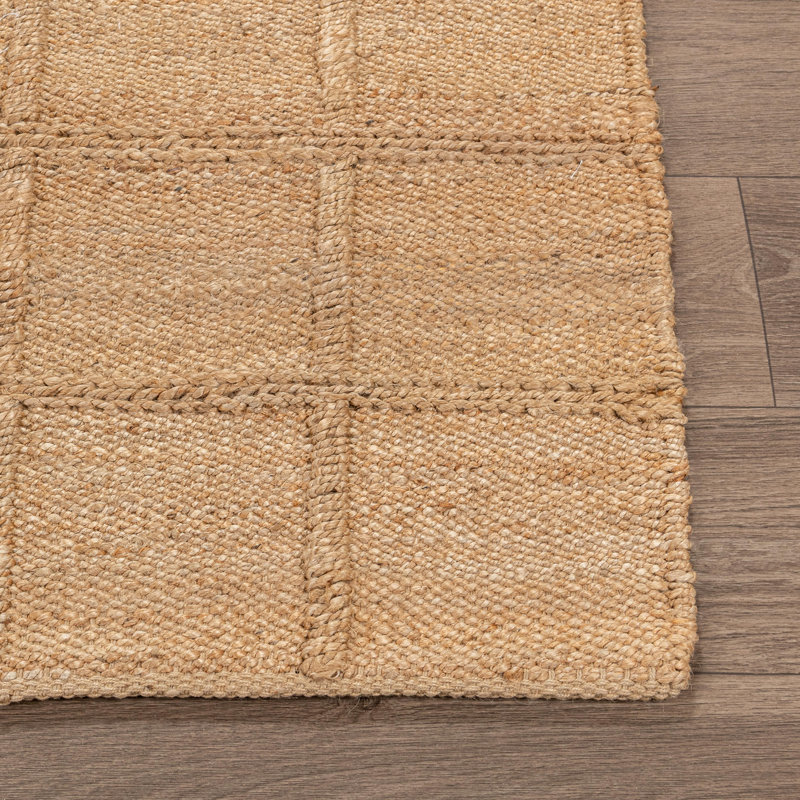 Aberdeen Handwoven Jute Accent Rug, Beige, Rectangle 2' x 3'