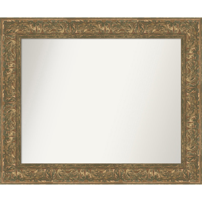 Miroir mural pour salle de bain Luxe, 28,75 po x 34,75 po, Bronze doré