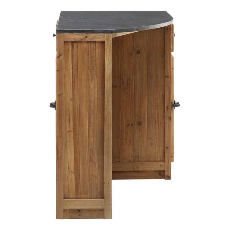 Eichhorn 120 cm Pine Solid Wood Wine Bar Cabinet