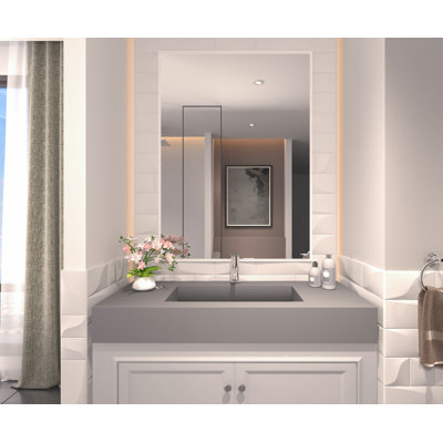 Meuble-lavabo simple de 48 po avec comptoir en surface solide