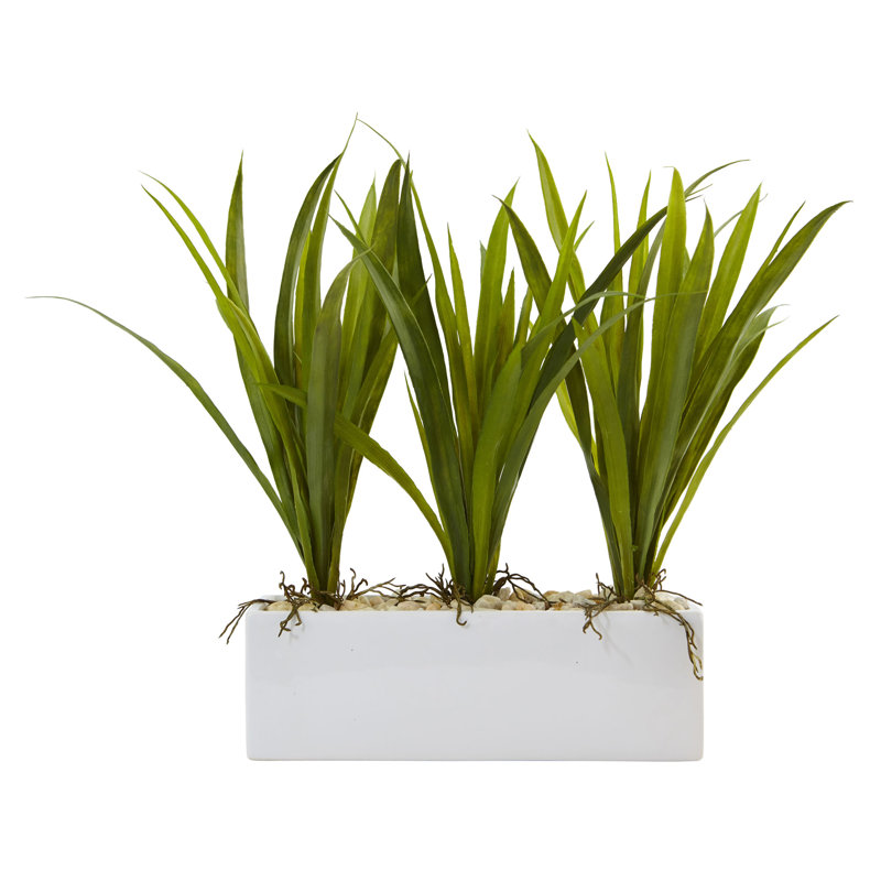16 " H Faux Yucca Plant in Ceramic Planter