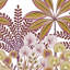 Orom II Collection Decorative Leaf Motives 62.5-inches wide x 9.18-feet high 3-panel Wall Mural