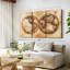 «Rustic Hemispheres Map» sur toile-617475179