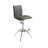 Modern Barstool Texture Leatherette/Chrome Adjustable Height