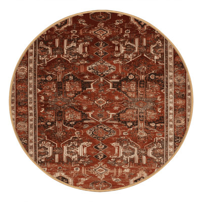 Machine Washable Persian Brown Area Rug
