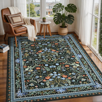 Tapis lavable moderne avec envers antidérapant