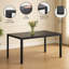 Ensemble de salle à manger moderne 5 pièces avec plateau en verre trempé et chaises en similicuir, noir