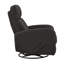 Fauteuil inclinable et pivotant, noir