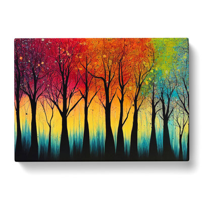Spring Forest Splashed Vol.6 Abstract - Wrapped Canvas