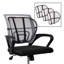 Mind Reader Ergonomic Lower Back Support, Office Chair Cushion Mesh, 15.5"L x 15"W x 5"H, 4 Pack