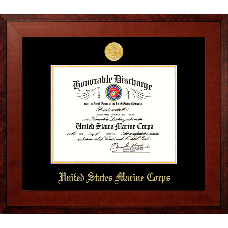 Marine Discharge Honor Picture Frame