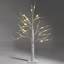 Arbre de Noël artificiel blanc 24 "avec 24 lumières DEL H 24"