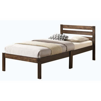 Modern Design Slat Wood Bed
