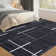 Modern Machine Washable Rug for Living Room Abstract Geometric Non Slip Ultra Thin Throw Rug Foldable Soft Stain Resistant Striped Accent Rug for Bedroom
