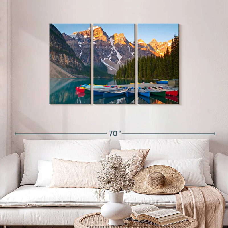 Canots Senne dans le parc national Banff, H 28 po x l 45 po